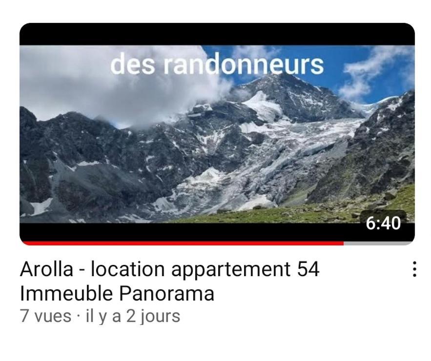 Le Panorama - Appartement 54 A Arolla Face Aux Montagnes A 150M Des Pistes Evolène Екстериор снимка